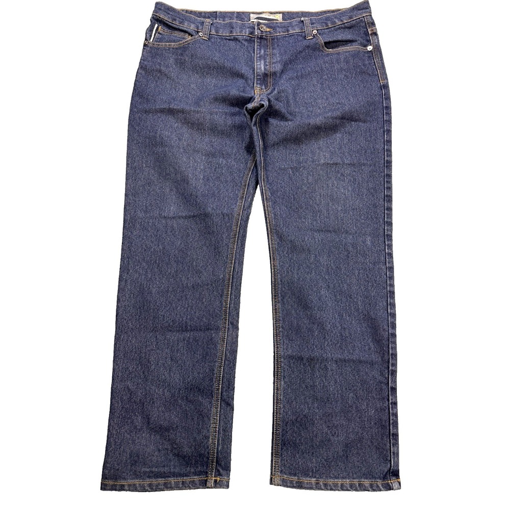 Southpole Selvedge Jeans‎ Men 40x32 Dark Indigo Straight Flex Denim Y2K Baggy